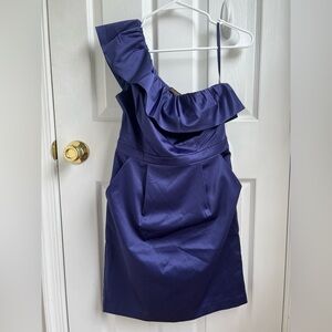 NWT The Limited One Shoulder Navy Blue Women’s Party Evening Dress Size 4